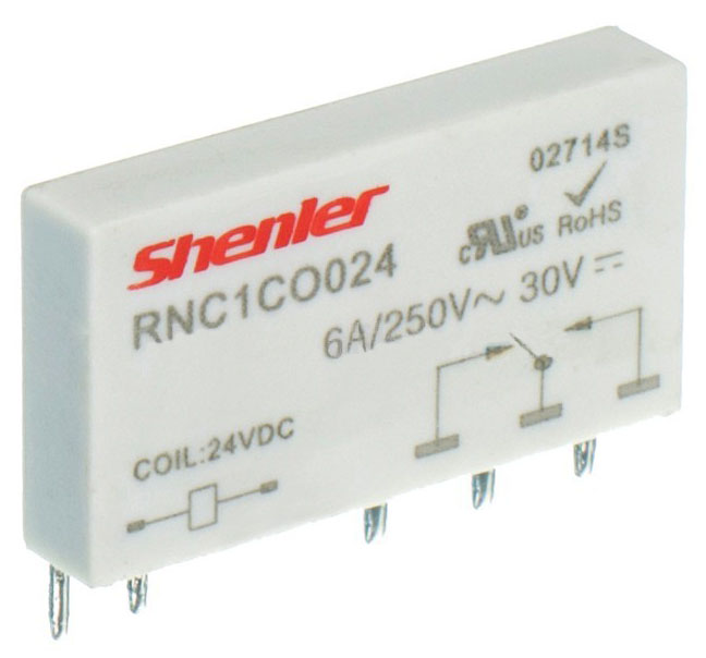 Реле интерфейсное Shenler RNC1CO024 1СО 6A 24VDC