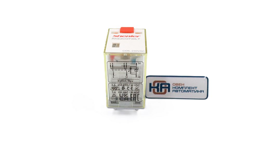 Промежуточное реле Shenler RKE2CO730LT 2CO 7A 230VAC