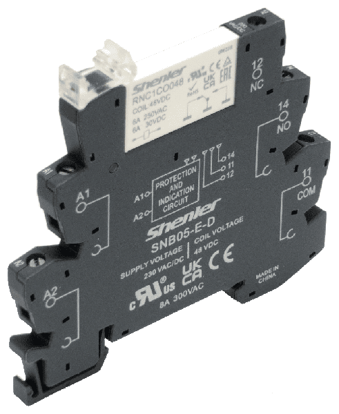 Комплект интерфейсного реле Shenler RNC1CO060A с колодкой SNC05-E-D