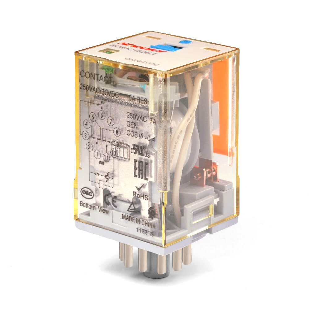 Промежуточное реле Shenler RUB3C5220LT 3CO 10A 220VDC