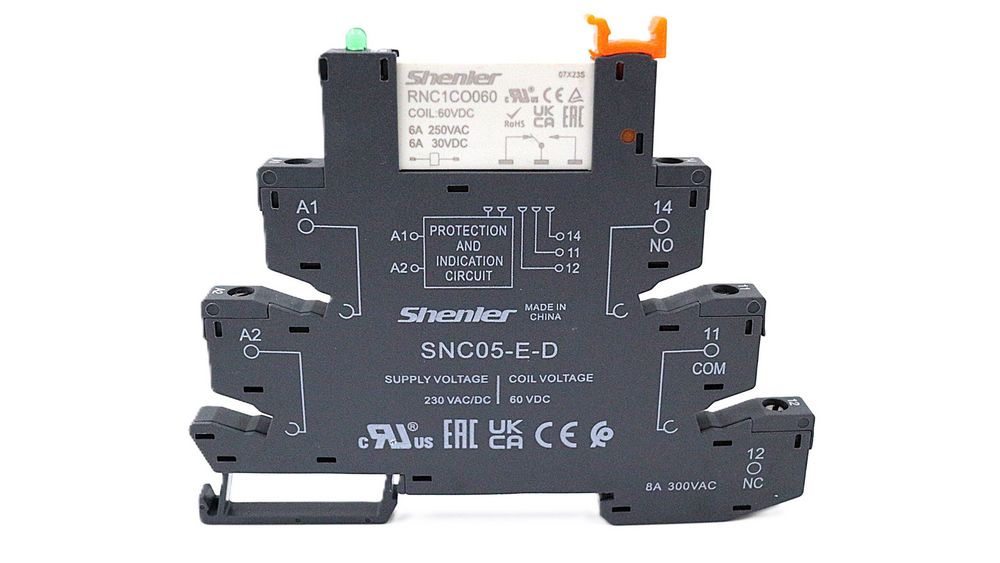 Комплект интерфейсного реле Shenler RNC1CO060 с колодкой SNC05-E-D