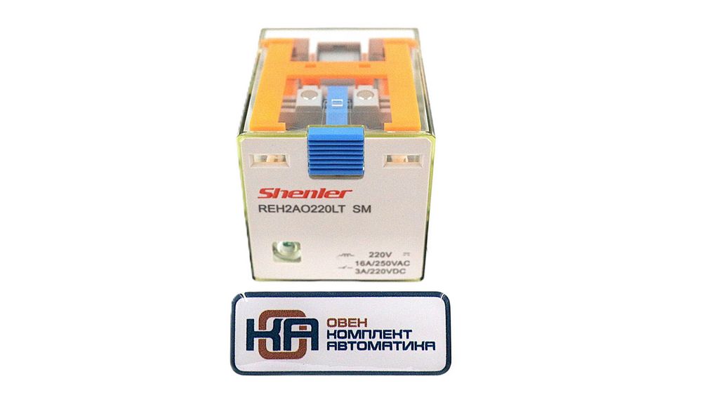 Силовое реле Shenler REH2AO220LTSM 2NO 16A 220VDC