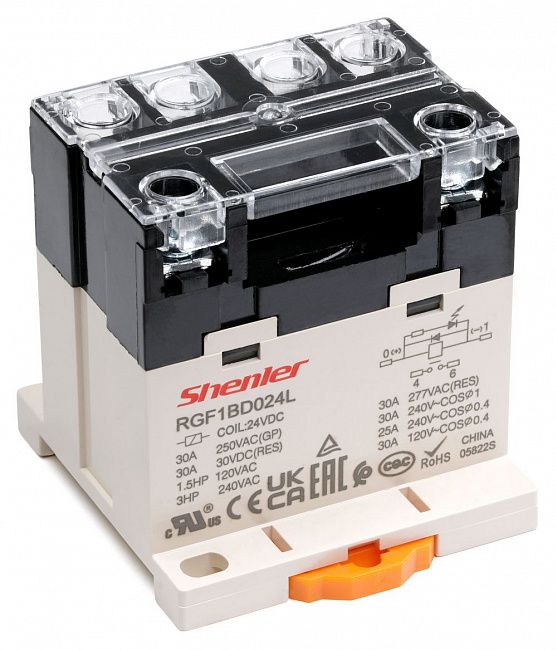 Силовое реле Shenler RGF1BD740L 1СО 30A 200-240VAC